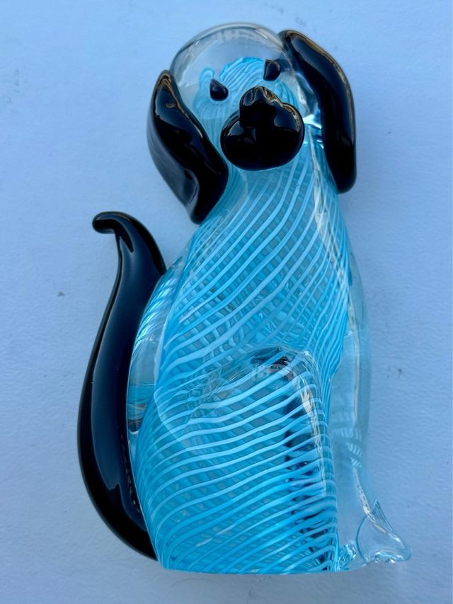 Cane Vetro Murano V Nason 690gr/16cm