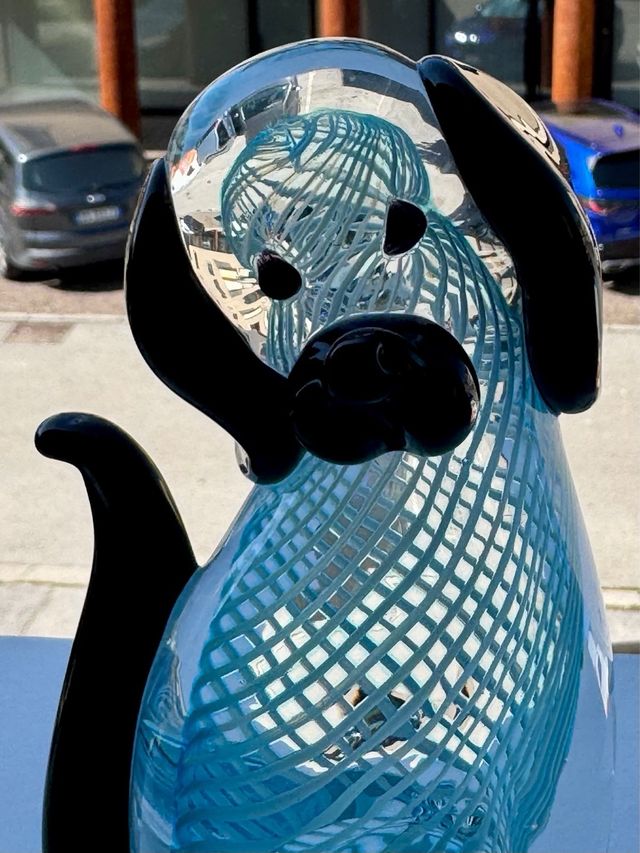 Cane Vetro Murano V Nason 690gr/16cm