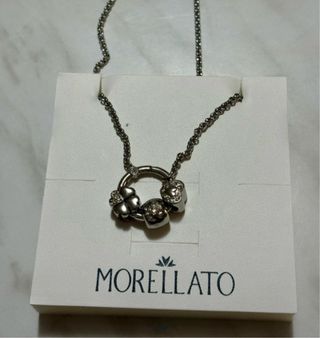 Collana Morellato Argento Charm Cuore e Quadrifogl