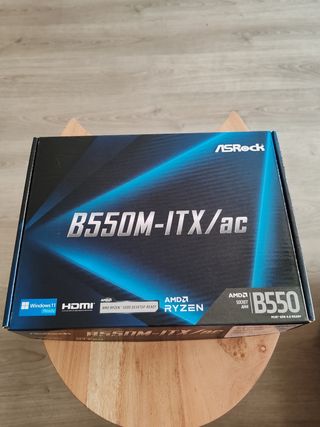 PLACA BASE ASROCK B550M-ITX/AC WIFI BT PCIe 4.0