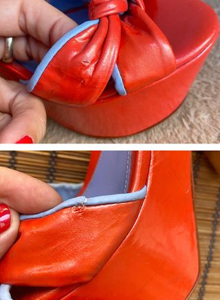 Sandalias Sergio Rossi Charol Plataforma