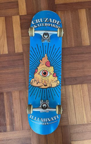 Skate Cruzade Illuminati Pizza Azul