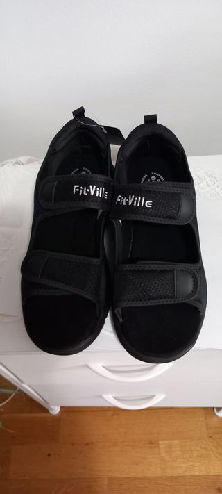 Sandalias Fit-Ville Negras