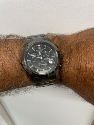 Reloj Swiss Military Cronógrafo Plata