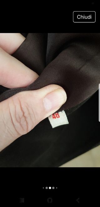 Giacca lunga vintage camoscio marrone