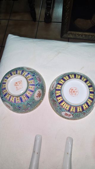 Conjunto porcelanas chinas Epoca Republica