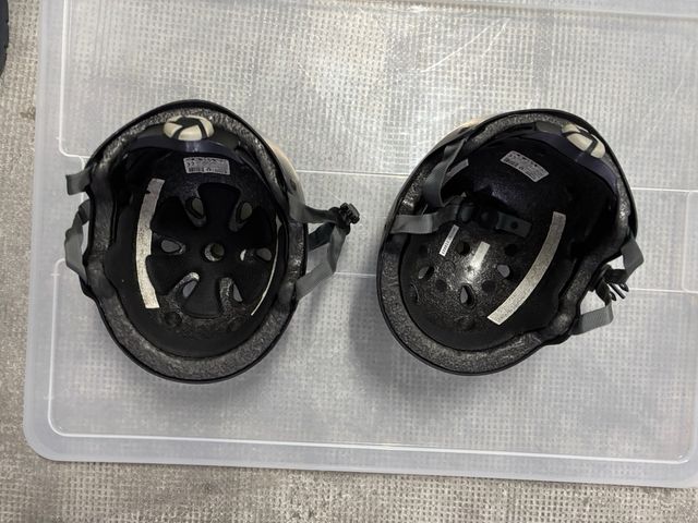 2 Cascos Niño Talla S Negro/Verde