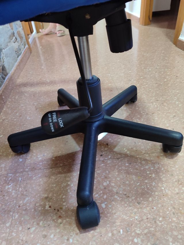 Sedia o poltrona da ufficio blu e nera