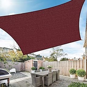 Toldo Vela burdeos Rectangular 3x4m