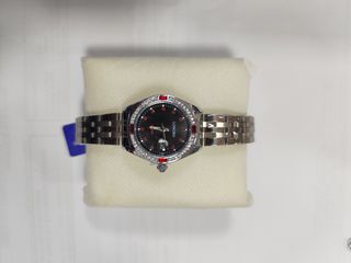 Reloj LONG BO Plata y Negro