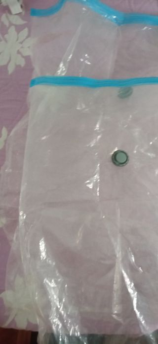 Bolsas de vacío transparentes con borde azul