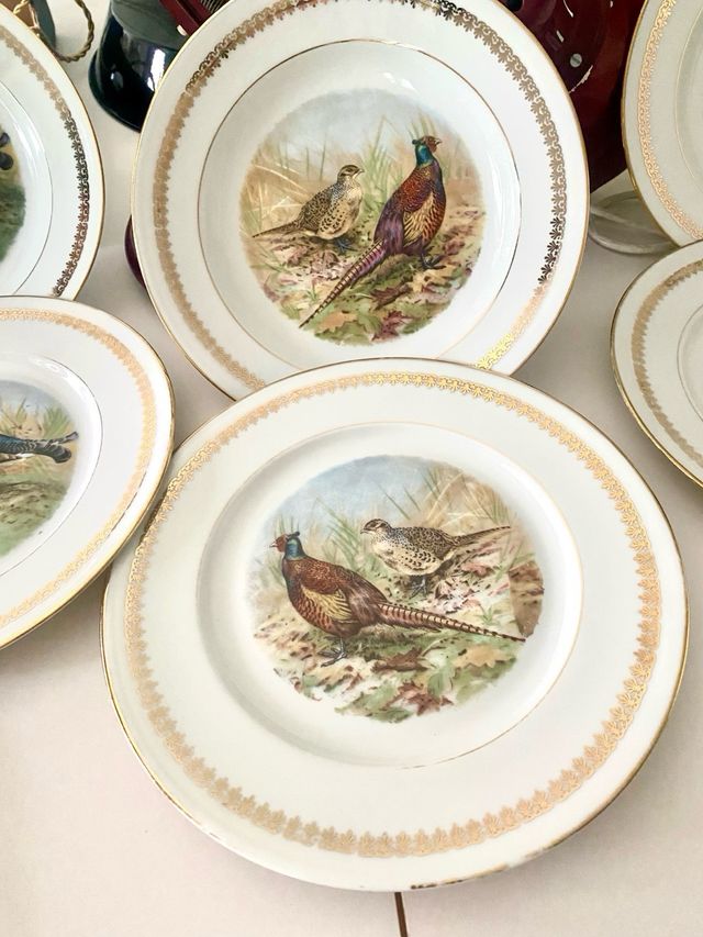 Vajilla vintage francesa de porcelana -P.L. France