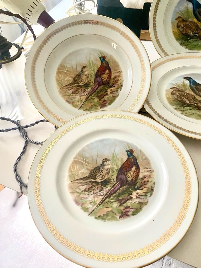 Vajilla vintage francesa de porcelana -P.L. France