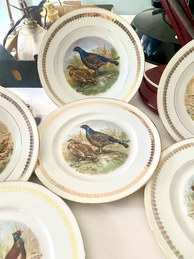 Vajilla vintage francesa de porcelana -P.L. France