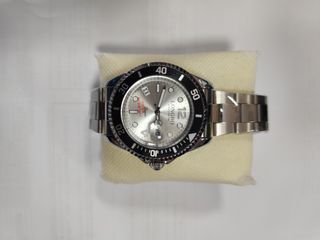 Reloj LONG BO Plata y Negro
