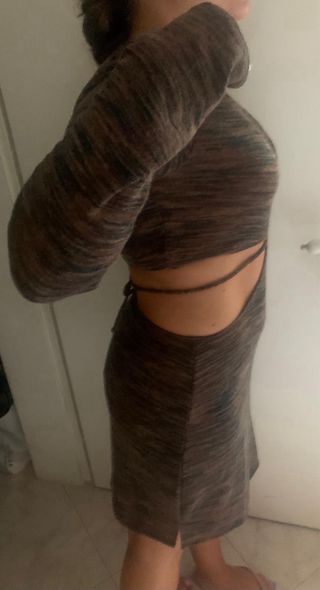 Abito Cut-Out sexy da sera a manica lunga H&M