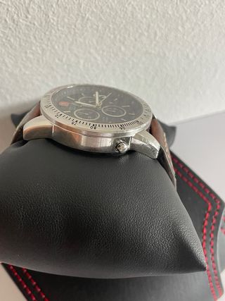 Reloj Swiss Military Cronógrafo Negro y Marrón