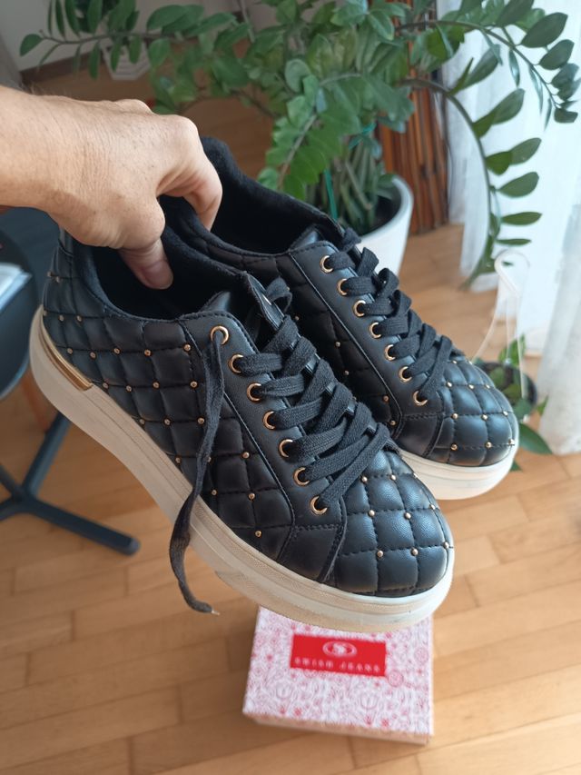 Scarpe Swish Jeans Nere e Oro Tg 37