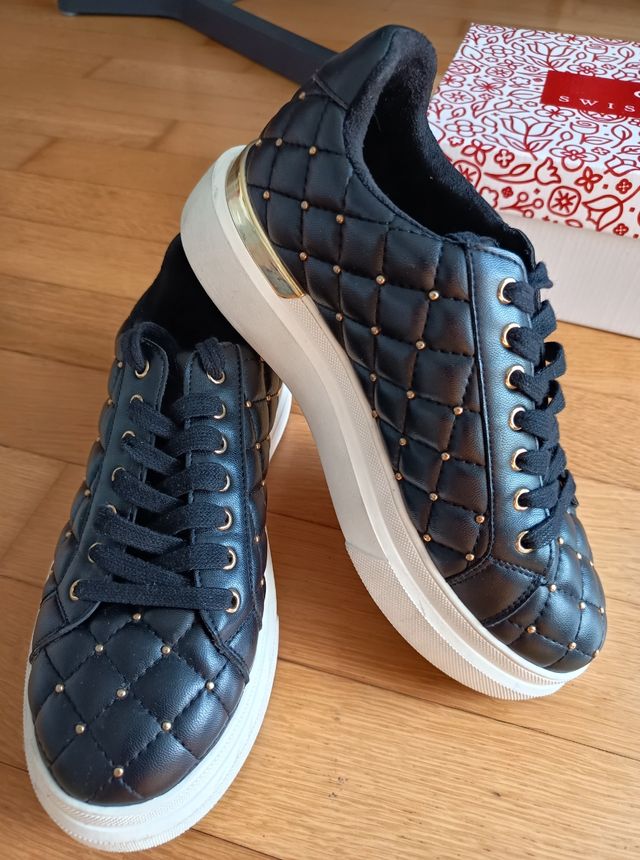 Scarpe Swish Jeans Nere e Oro Tg 37