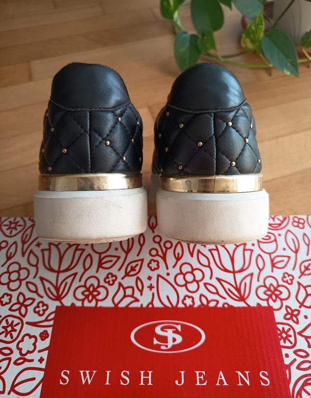 Scarpe Swish Jeans Nere e Oro Tg 37