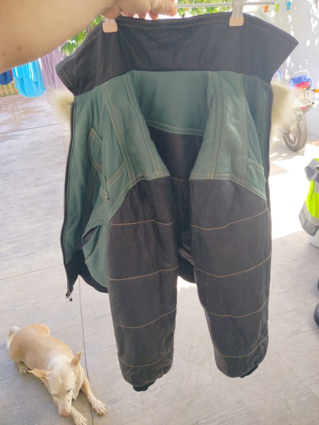 Giacca in pelle retrò