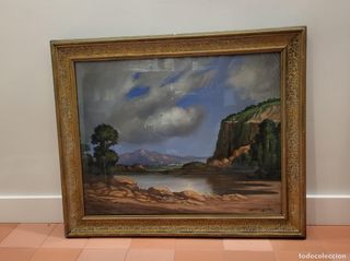 Cuadro antiguo paisaje.