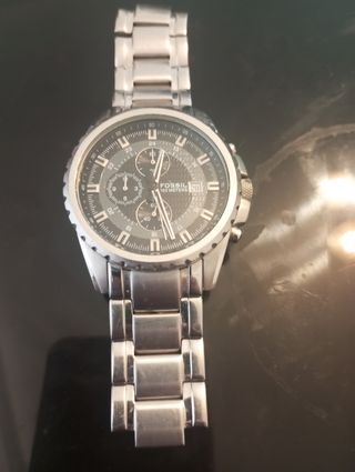 Reloj Fossil Hombre Plata Cronógrafo