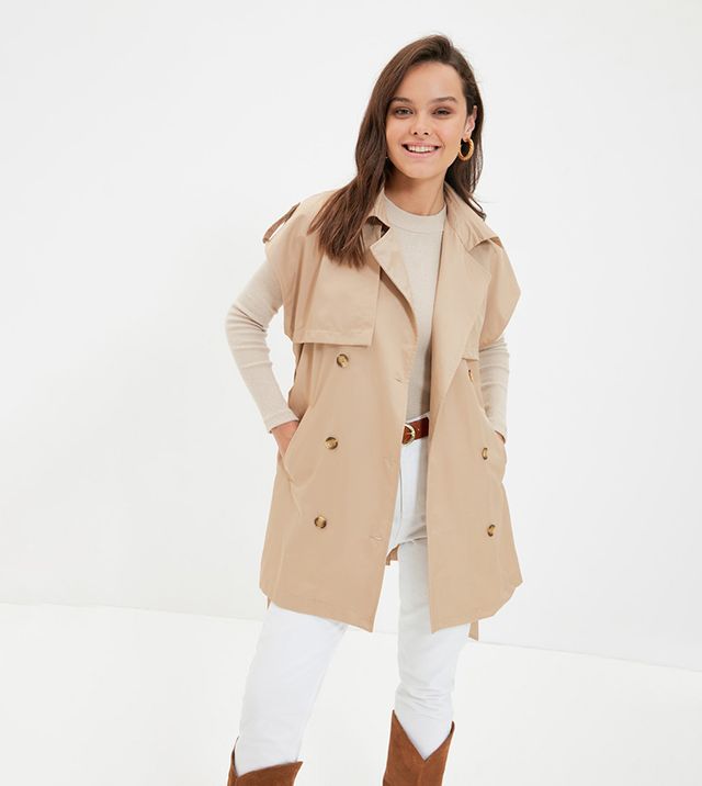 Chaleco trench S Trendyol Nuevo con etiqueta
