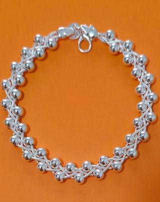 Pulsera de Plata 925 de 18/20 cm - Bolillas