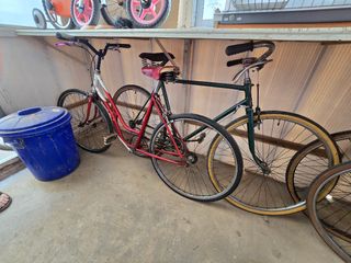 Bicicleta azul vintage