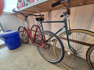 Bicicleta azul vintage