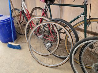 Bicicleta azul vintage