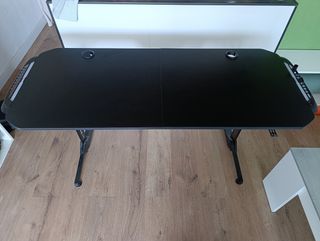 Scrivania da gioco LED 150x60 nera