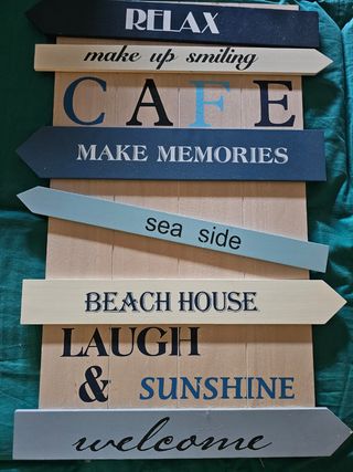 Cartel decorativo marinero Relax