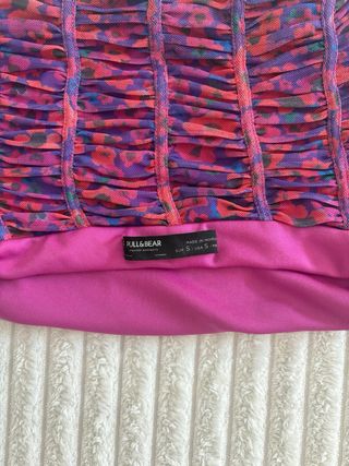 Top tubo Pull and Bear floral