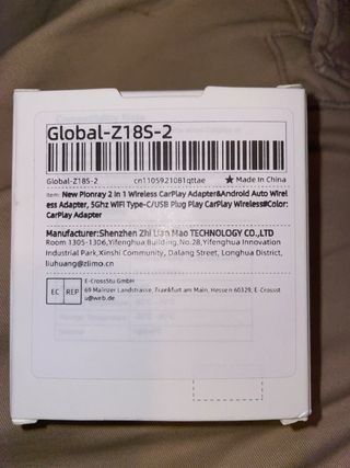Adaptador CarPlay Inalámbrico Pionray 2 en 1