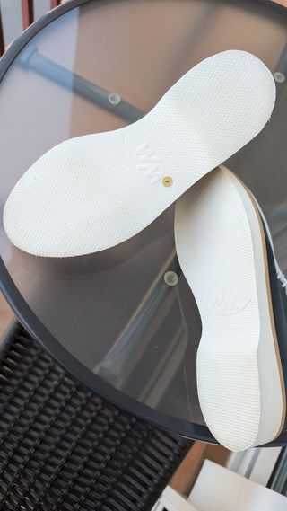Zapatos Eder Mujer Negros y Blancos.Nuevo.Piel