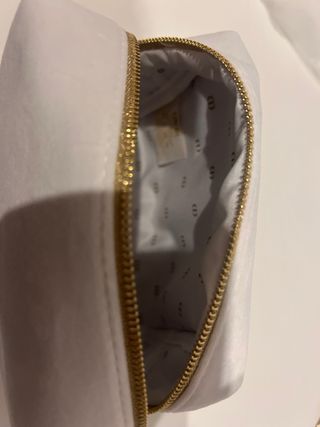 Pochette Dior Terciopelo Blanca