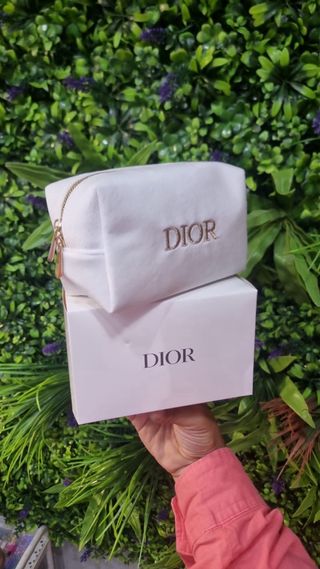 Pochette Dior Terciopelo Blanca