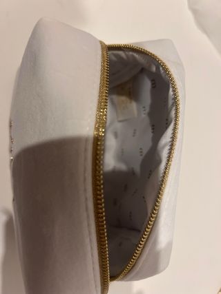 Pochette Dior Terciopelo Blanca