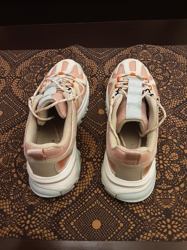 Zapatillas Zara Niña Beige y Rosa