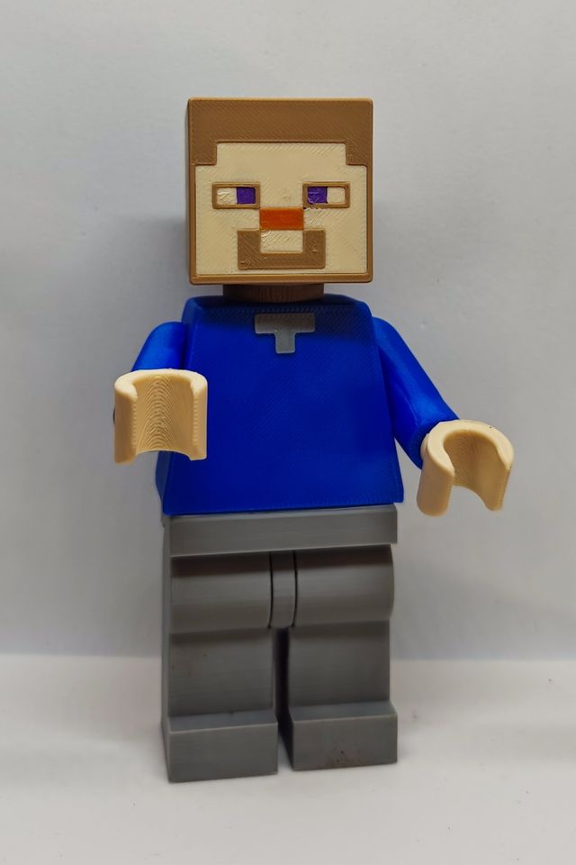 Figura Lego Minecraft Steve Personalizada