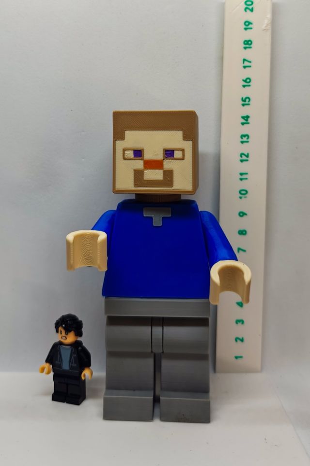 Figura Lego Minecraft Steve Personalizada