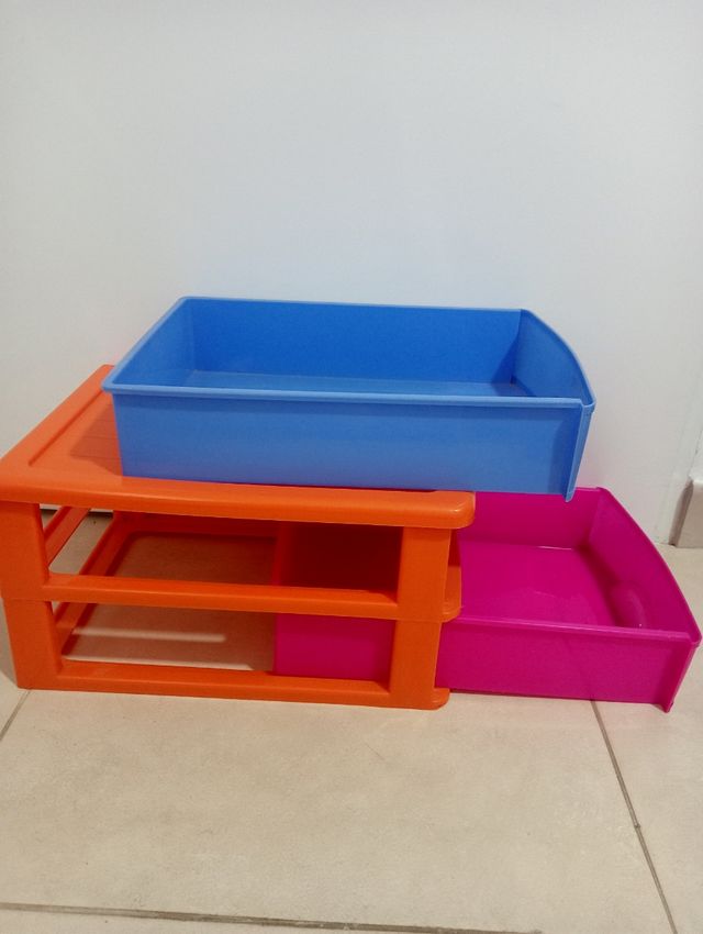 3,50€€Cajonera de plástico 35x27, dos cajones