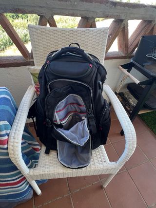 Mochila Kroser Negra y Roja