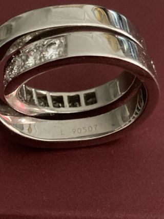 Sortija Cartier Nouvelle Vague Diamantes oro blanc