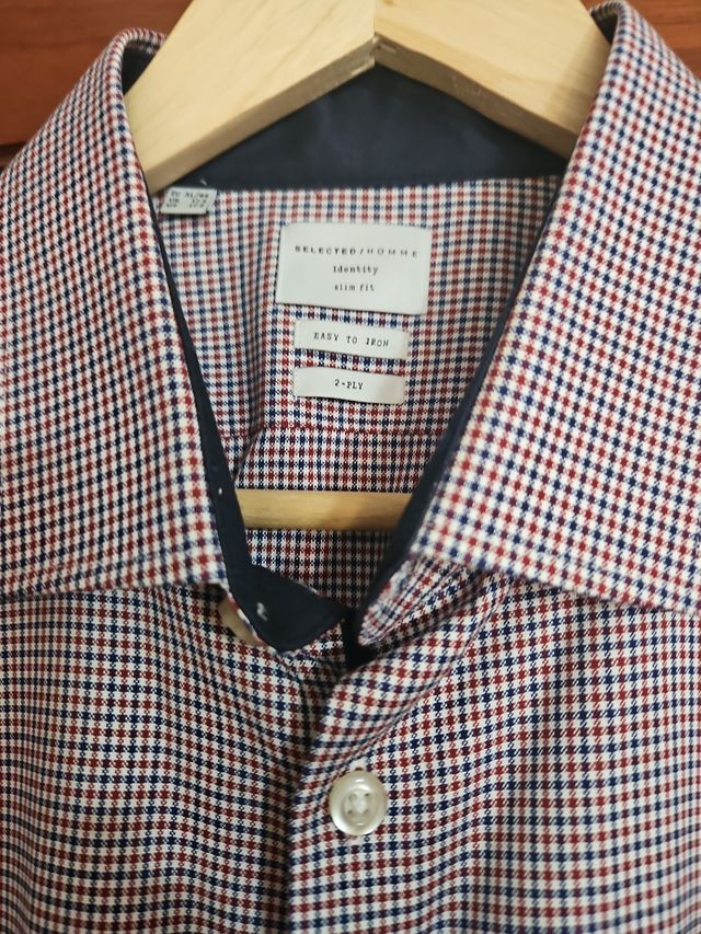 Camisa Hombre Invierno Talla L Corte Clásico