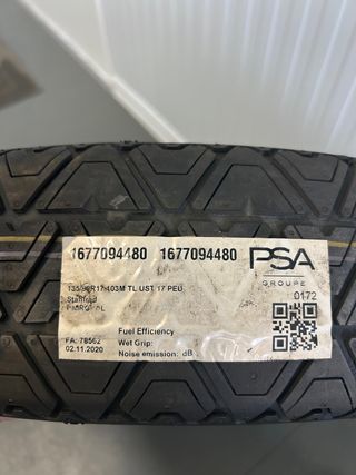 Rueda de repuesto galleta 135/80 R17