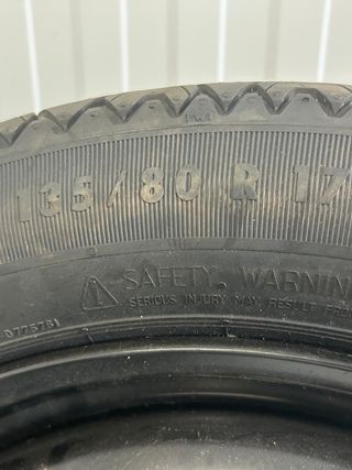 Rueda de repuesto galleta 135/80 R17