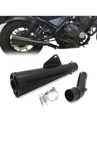 Tubo de escape Honda Rebel 500 Negro